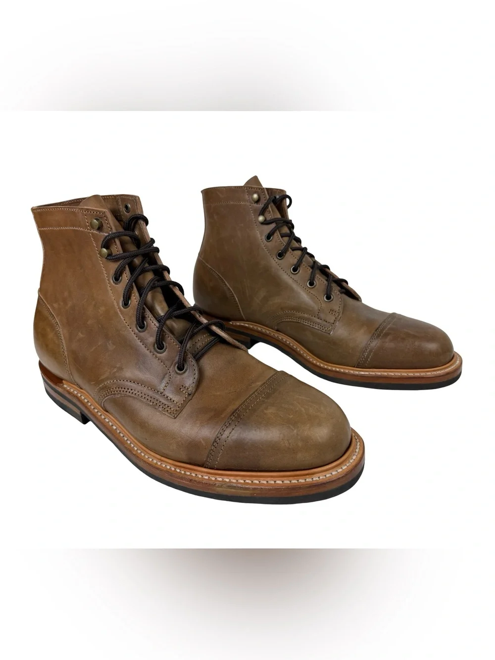 Truman Boot Co Leather Cap Toe Men’s 12 Boot Eugene Sole Excellent